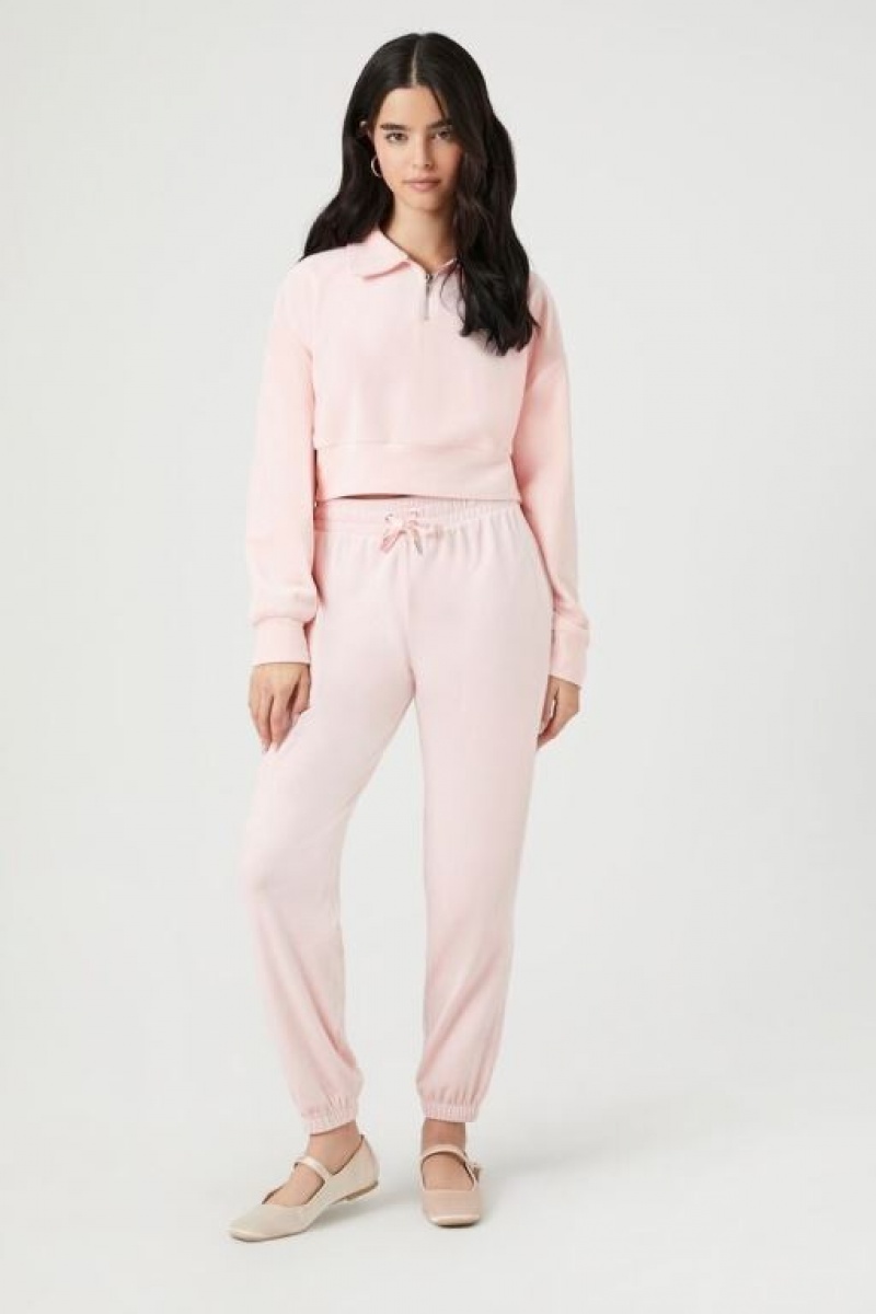 Pantalon Forever 21 Velour Drawstring Joggers Mujer Princess | GEmQWRNLgFF