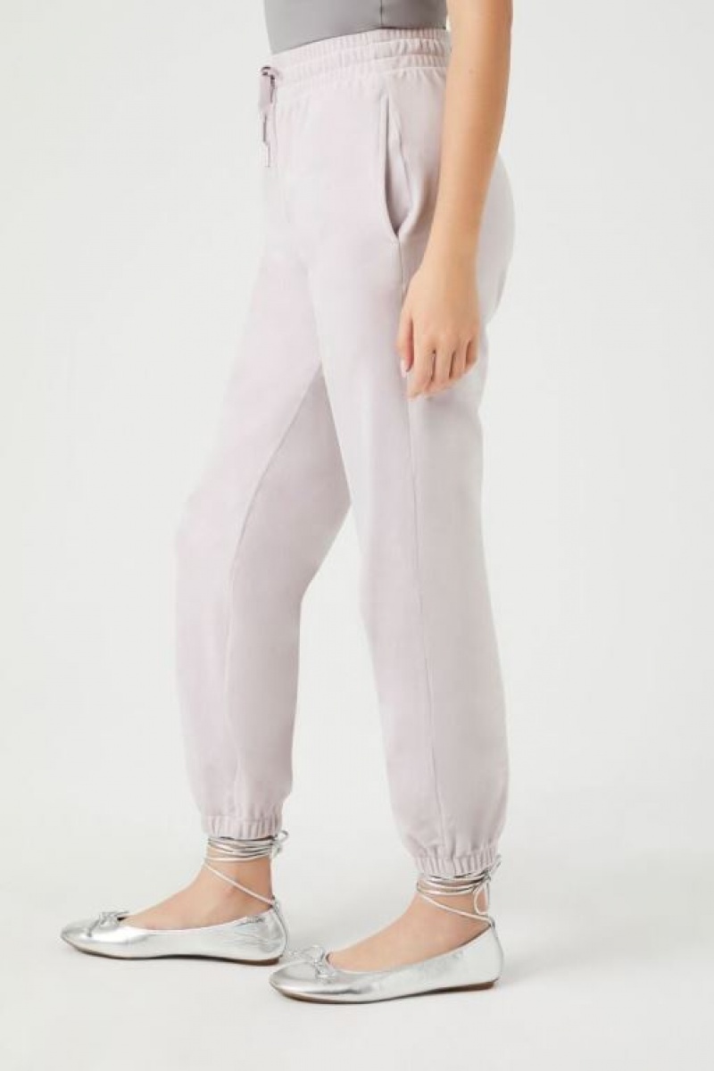 Pantalon Forever 21 Velour Drawstring Joggers Mujer Wisteria | FSdGNTIT6UL