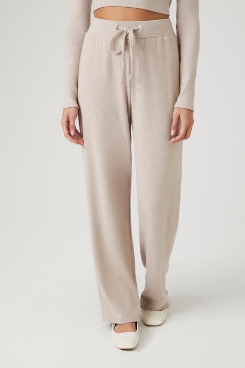 Pantalon Forever 21 Wide Leg Drawstring Mujer Goat | zdiXLbfuJR3