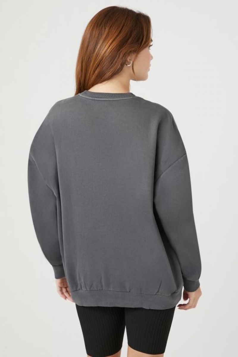 Pullover Forever 21 Fleece Dmx Estampadas Mujer Gris Multicolor | 8WnRCrsho5Z