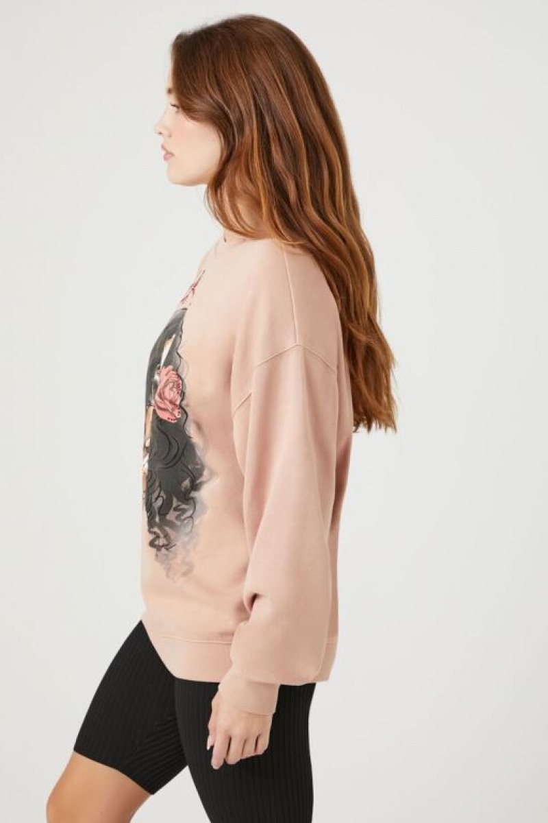 Pullover Forever 21 Her Estampadas Mujer Rosas Multicolor | V18z6yo7SFj