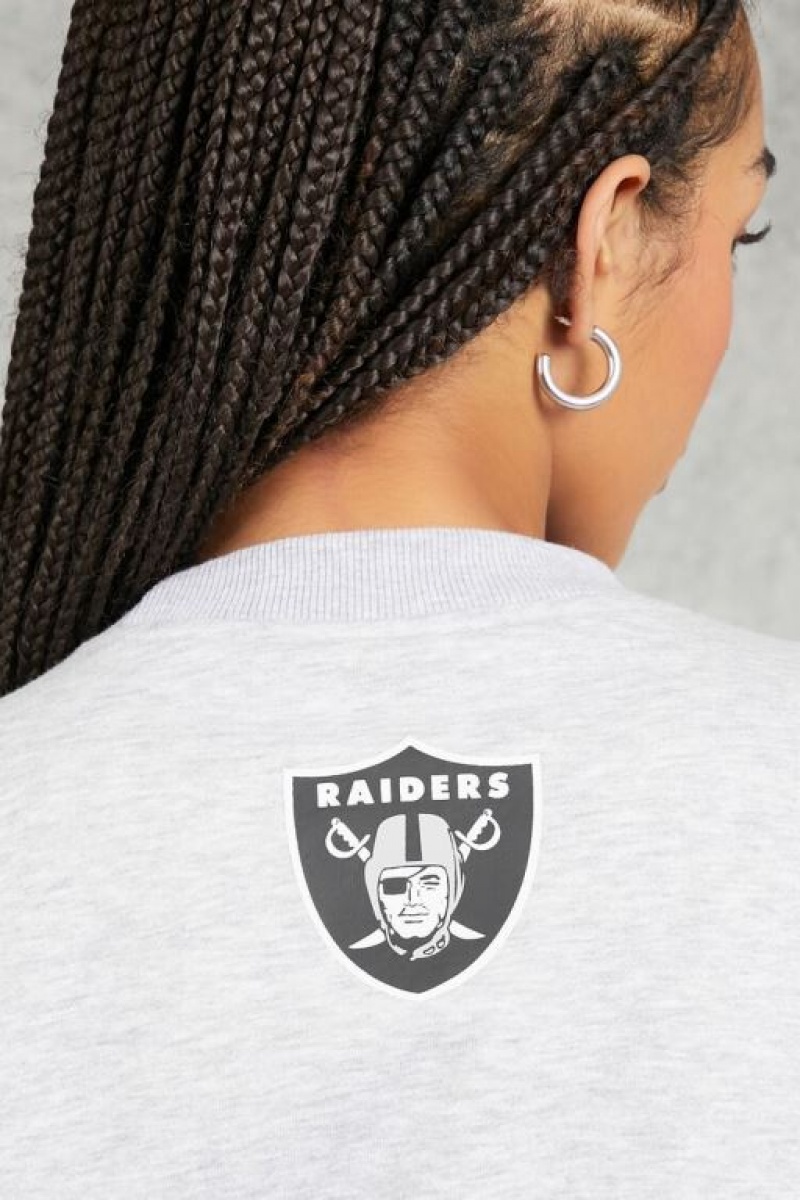 Pullover Forever 21 Las Vegas Raiders Estampadas Mujer Gris Negras | 6kLatcJZ1fA