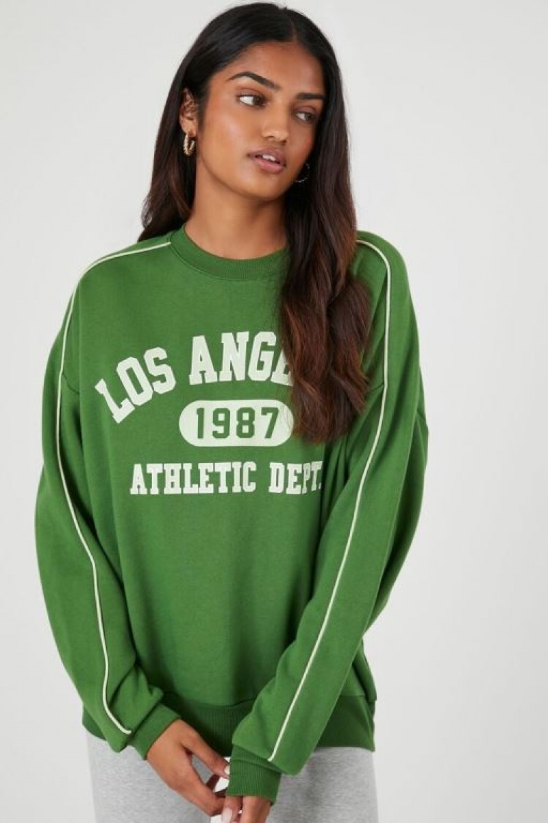 Pullover Forever 21 Los Angeles Estampadas Athletic Mujer Multicolor | 8of3rwjEmb2