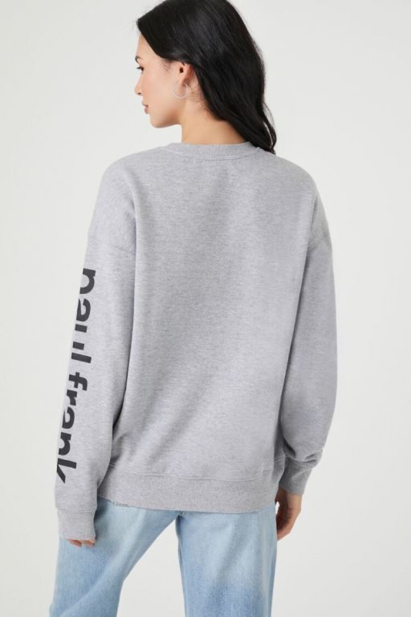 Pullover Forever 21 Paul Frank Julius Patch Mujer Gris Multicolor | yN20QJf5gMH