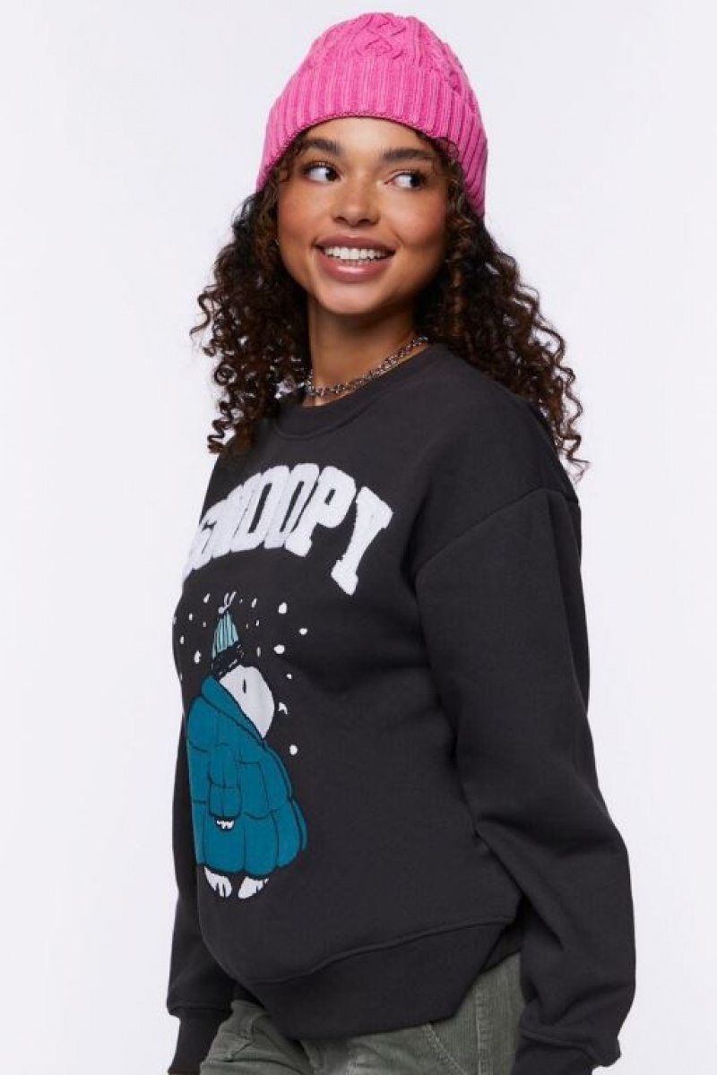 Pullover Forever 21 Snoopy Estampadas Mujer Gris Multicolor | vSBy6gUHmGi