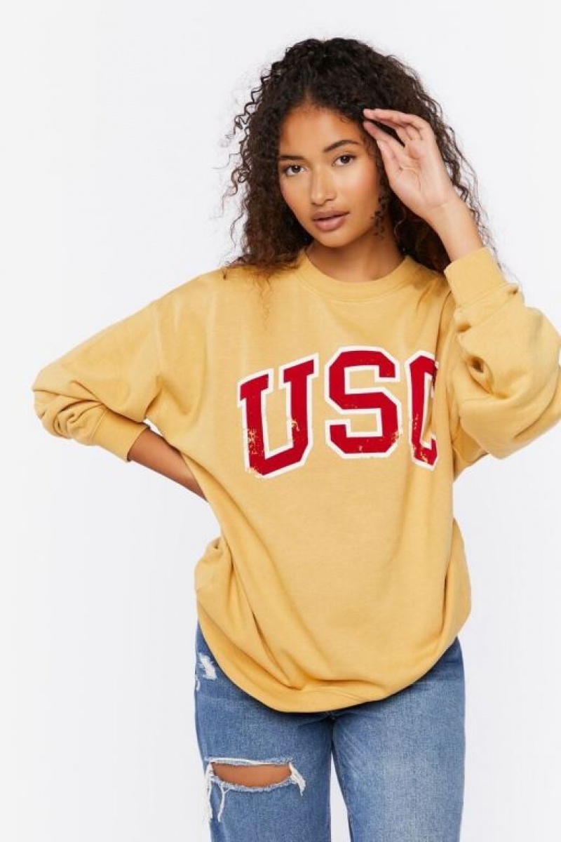 Pullover Forever 21 Usc Estampadas Mujer Amarillo Multicolor | rDjLbPNDUYo