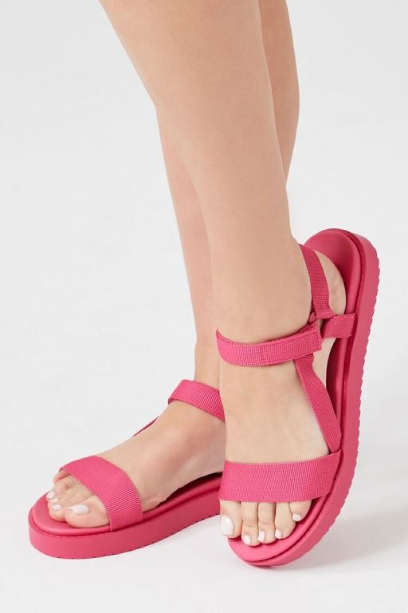 Sandalias Forever 21 Open Toe Strappy Mujer Rosas | mrXvpMXhrm0