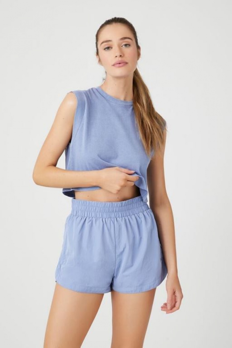 Short Forever 21 Active Dolphin Hem Mujer Dress Blues | 0Hbi7ECk0Fu