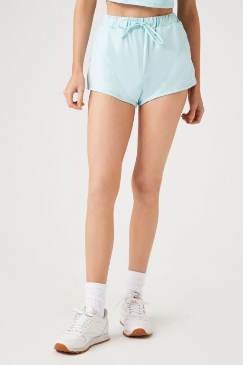 Short Forever 21 Active Drawstring Mujer Azules | mMpwGp8VRve