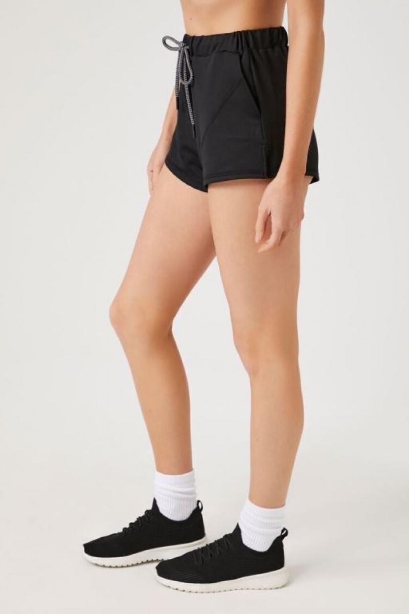 Short Forever 21 Active Drawstring Mujer Negras | wCxuHW4GQZC