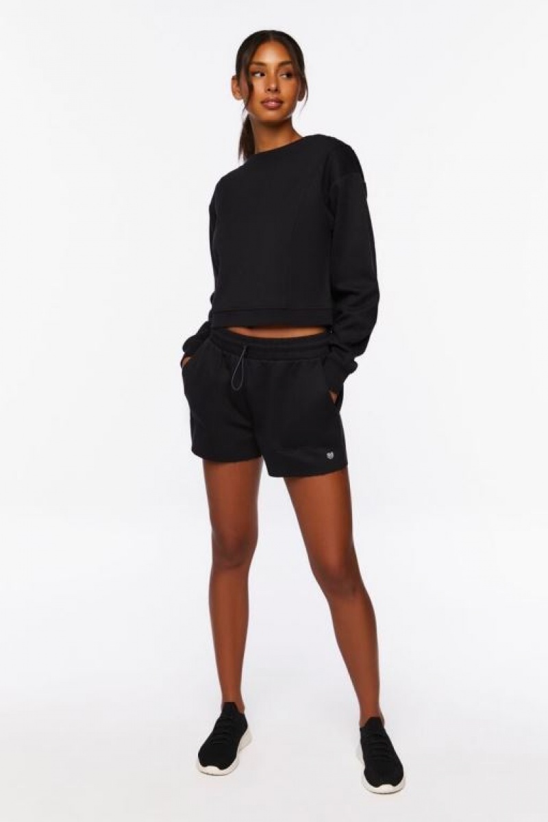 Short Forever 21 Active Toggle Drawstring Mujer Negras | DwqFHqrDPPv