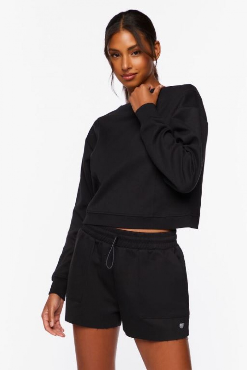 Short Forever 21 Active Toggle Drawstring Mujer Negras | DwqFHqrDPPv