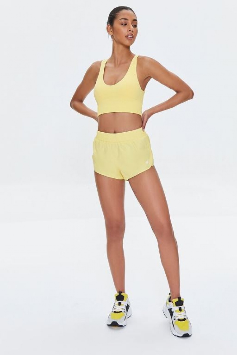 Short Forever 21 Active Windbreaker Mujer Mimosa | lAbphuPMauD