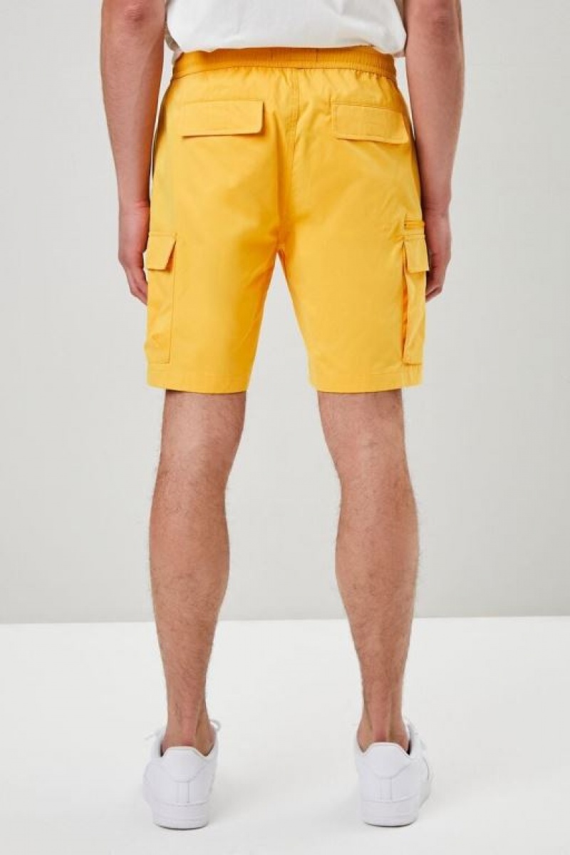 Short Forever 21 Drawstring Cargo Hombre Naranjas | dqcYwRZS8La