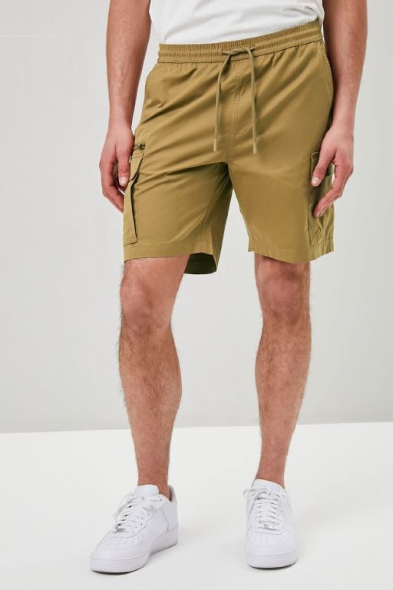 Short Forever 21 Drawstring Cargo Hombre Marrones | 7MWotPHWYPS