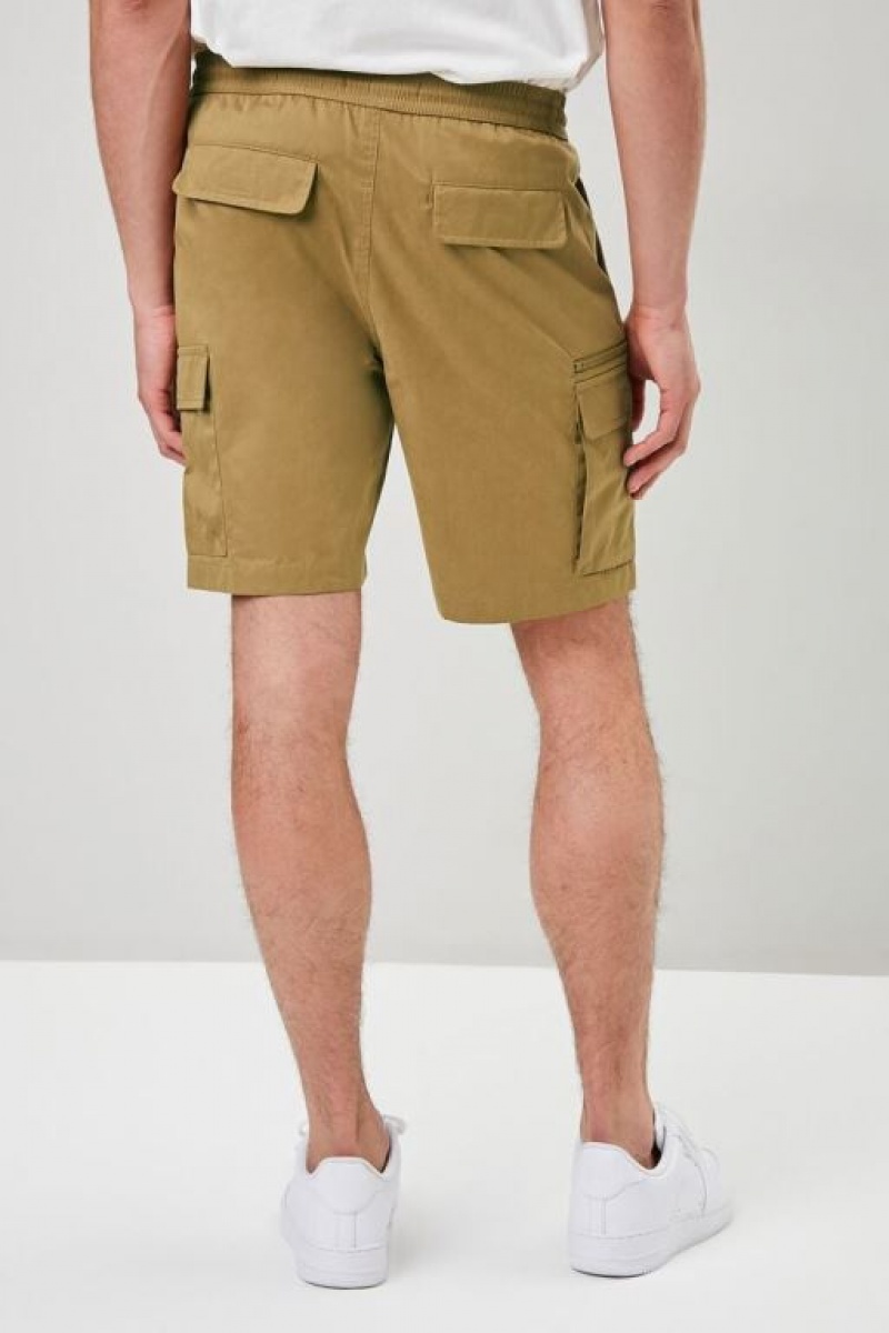 Short Forever 21 Drawstring Cargo Hombre Marrones | 7MWotPHWYPS