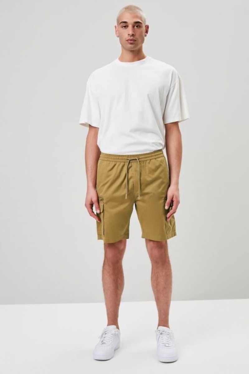 Short Forever 21 Drawstring Cargo Hombre Marrones | 7MWotPHWYPS