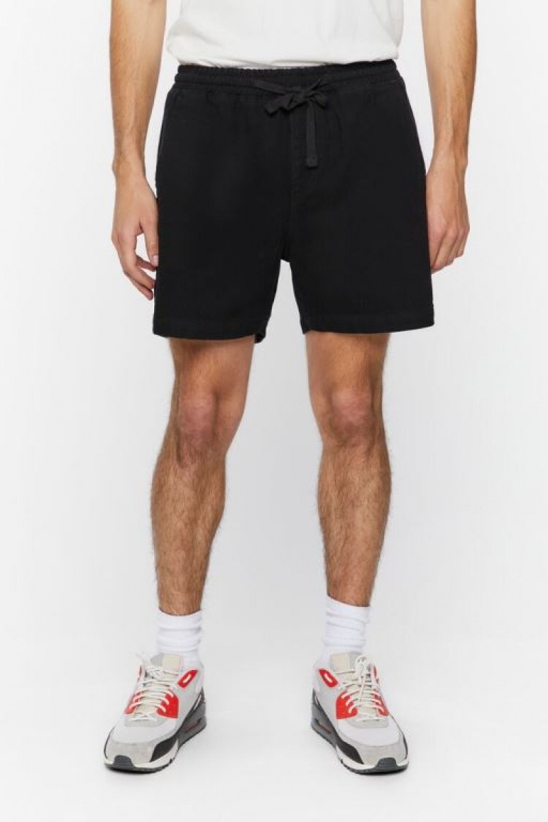 Short Forever 21 Drawstring Hombre Negras | TqQOQo13RWB