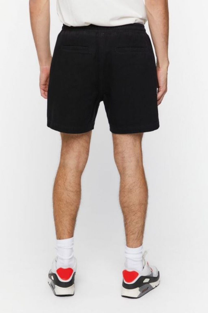 Short Forever 21 Drawstring Hombre Negras | TqQOQo13RWB