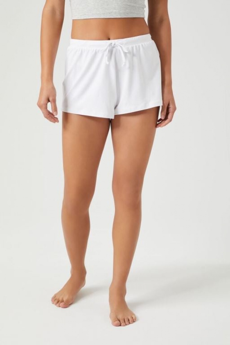 Short Forever 21 Drawstring Pajama Mujer Blancas | BzzINybEDkd