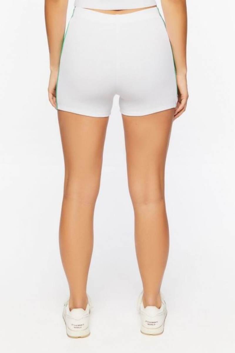 Short Forever 21 Malibu Estampadas Mujer Verde Blancas | Ja8fUiHqaky