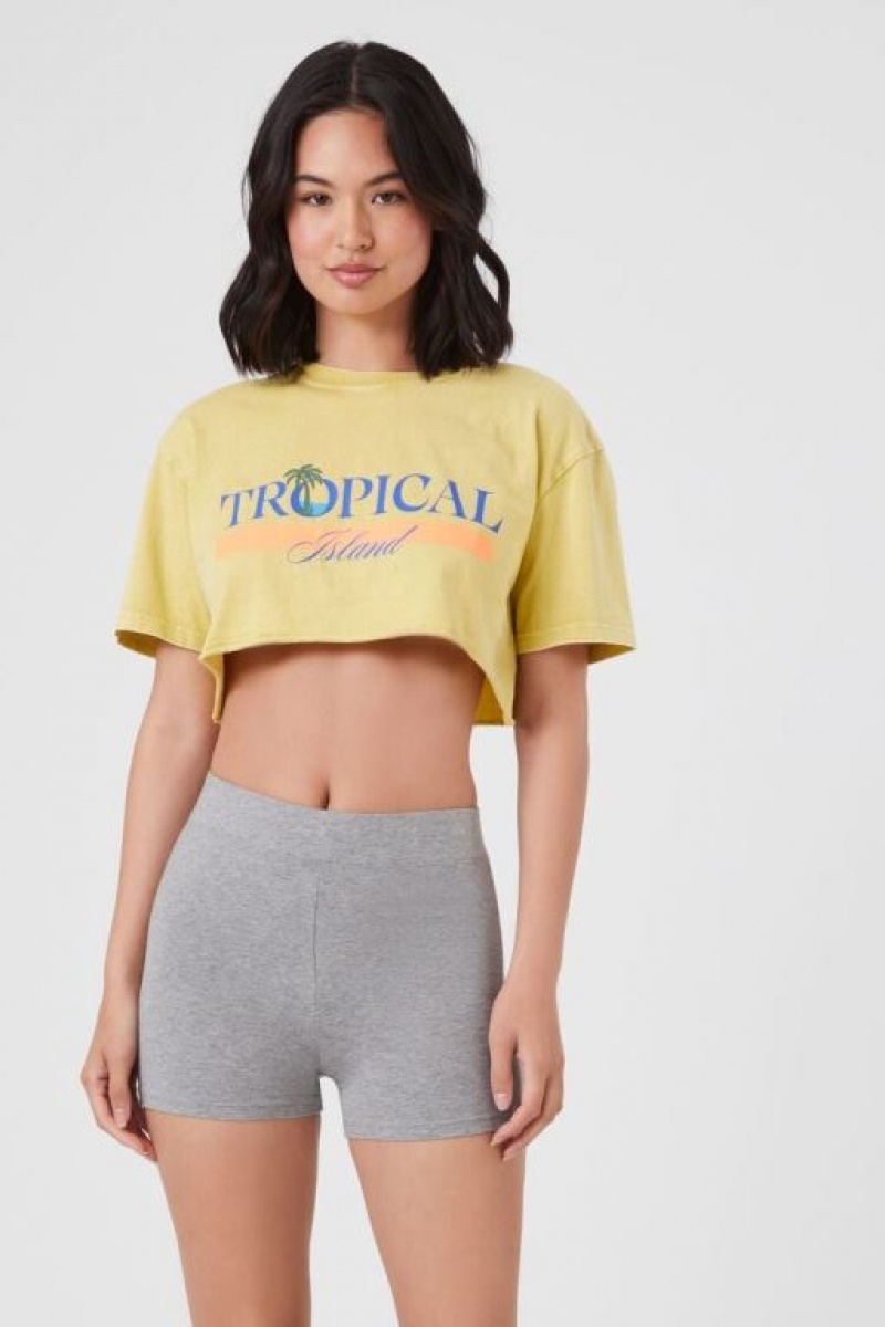 Short Forever 21 Organically Grown Cotton Hot Mujer Gris | 26Jn0uXkYUX