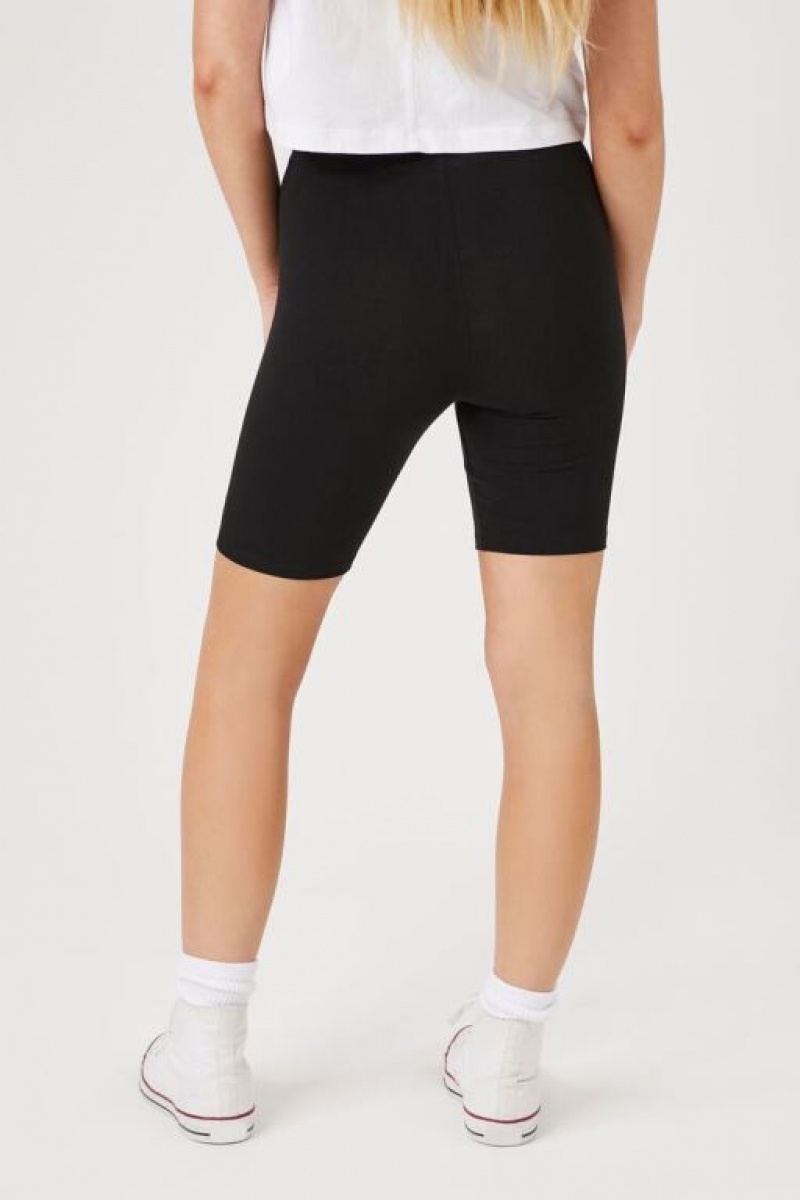 Short Forever 21 Organically Grown Cotton Bike Mujer Negras | UECJgk03Qjy