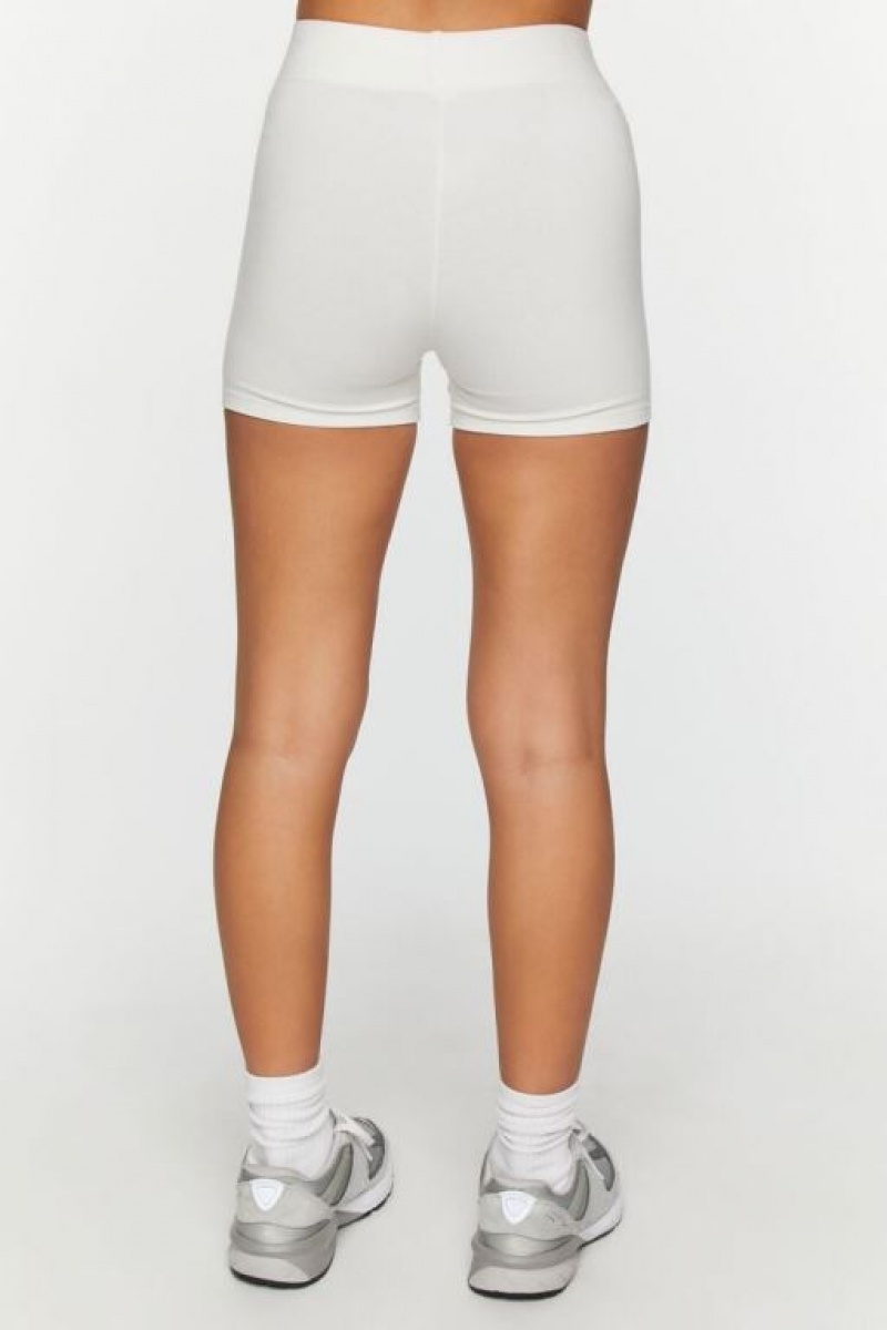 Short Forever 21 Organically Grown Cotton Hot Mujer Blancas | mEp2HjiNz6G