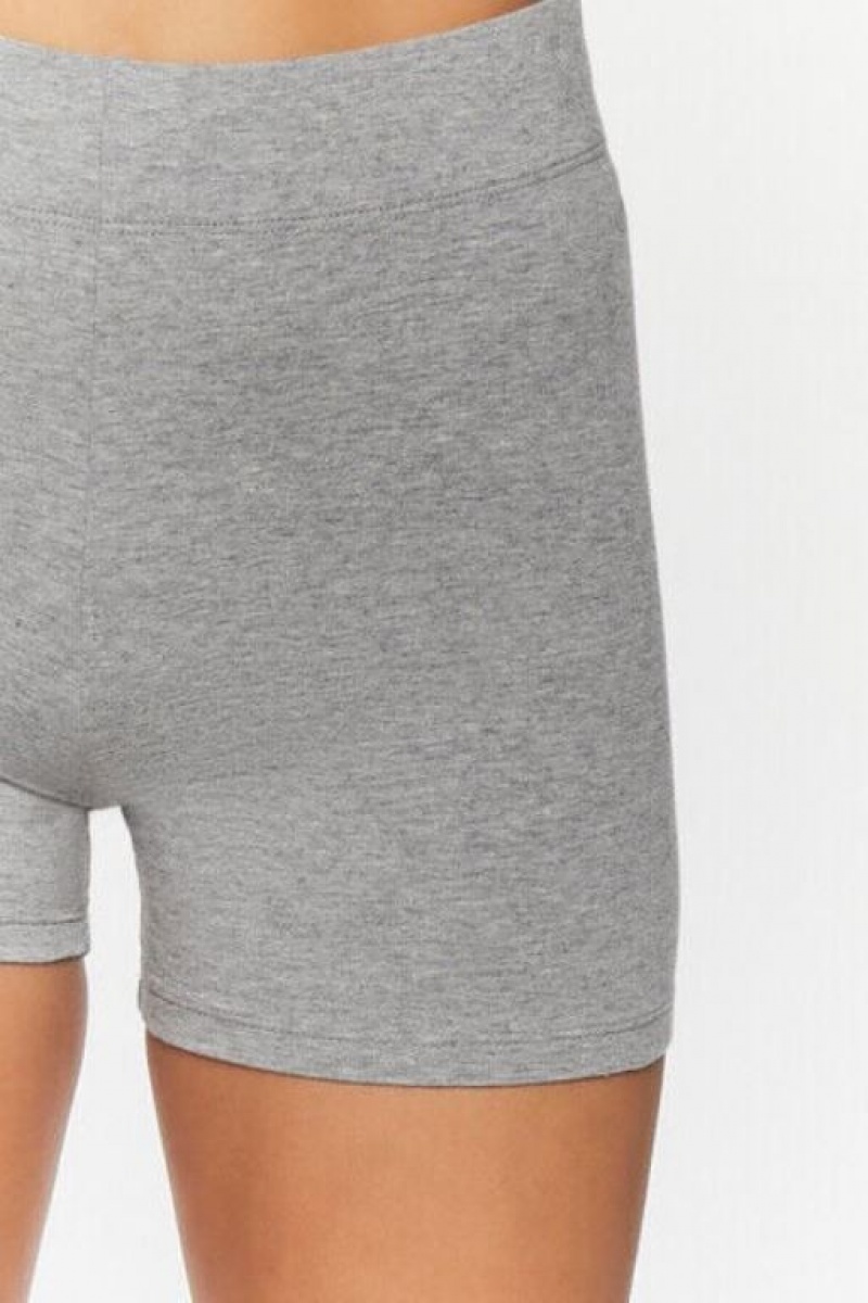 Short Forever 21 Organically Grown Cotton Hot Mujer Gris | mfjPSDNvahm