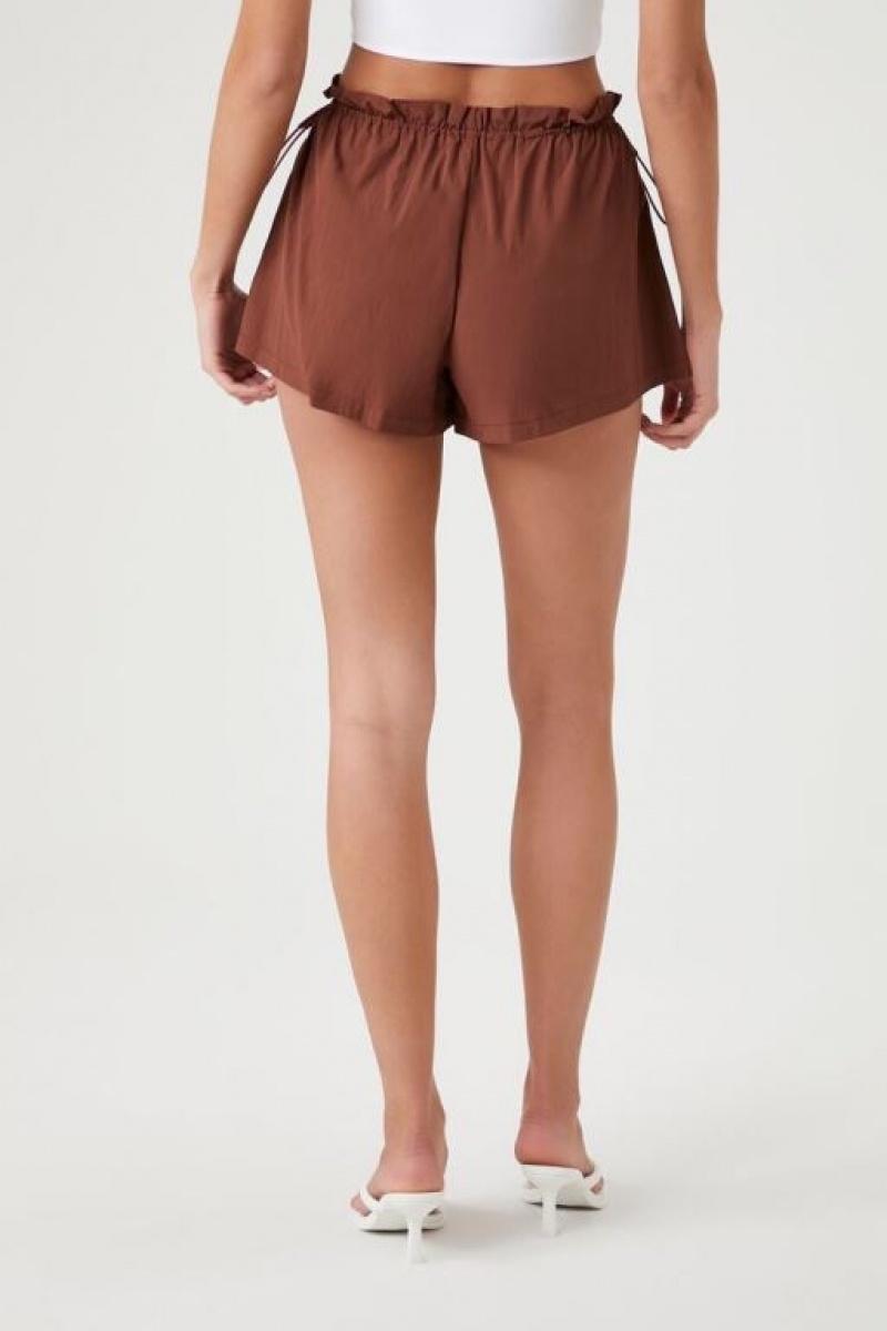 Short Forever 21 Toggle Drawstring Mujer Cappuccino | eLP86GotETH