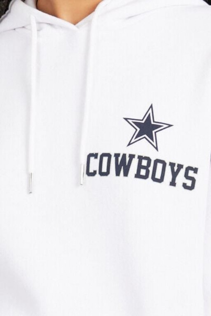 Sudadera con Capucha Forever 21 Dallas Cowboys Estampadas Mujer Blancas Azul Marino | bhaYWfJrVhO