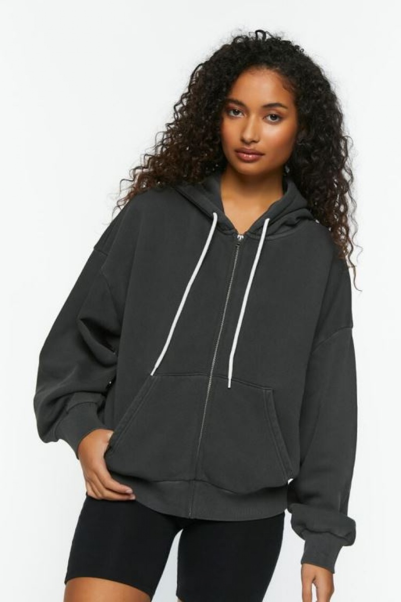 Sudadera con Capucha Forever 21 Not In The Mood Estampadas Mujer Gris Multicolor | a8wpLFPnQJi