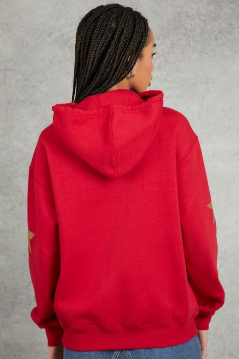 Sudadera con Capucha Forever 21 San Francisco Ers Estampadas Mujer Rojas Multicolor | ex4QWnTzXf6