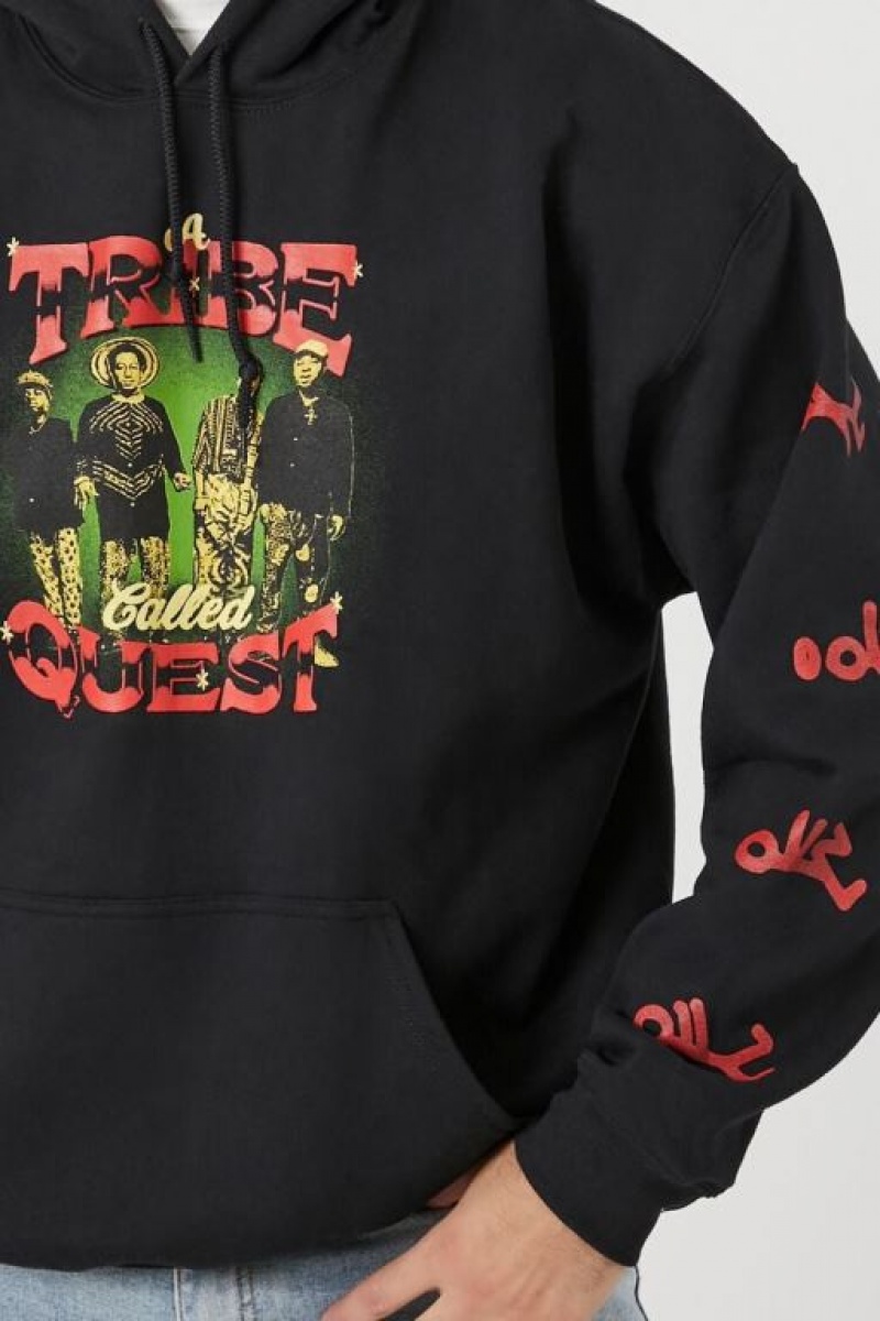 Sudaderas Forever 21 A Tribe Called Quest Hombre Negras Multicolor | BAUoGalh6QB