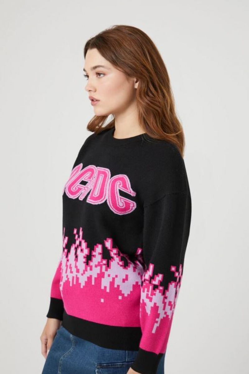 Sudaderas Forever 21 Acdc Estampadas Mujer Negras Multicolor | zvVW2ff3MAk