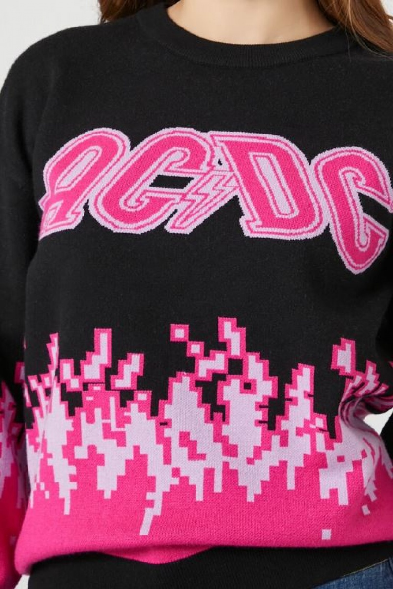 Sudaderas Forever 21 Acdc Estampadas Mujer Negras Multicolor | zvVW2ff3MAk