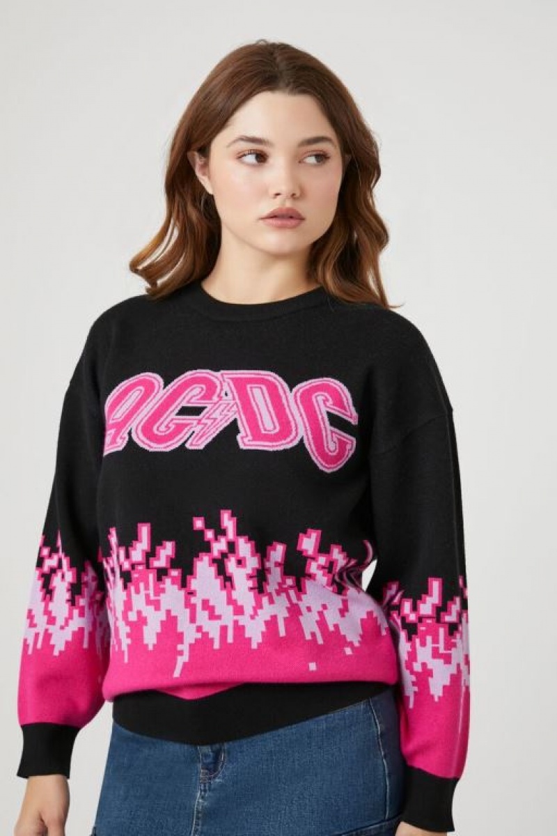 Sudaderas Forever 21 Acdc Estampadas Mujer Negras Multicolor | zvVW2ff3MAk