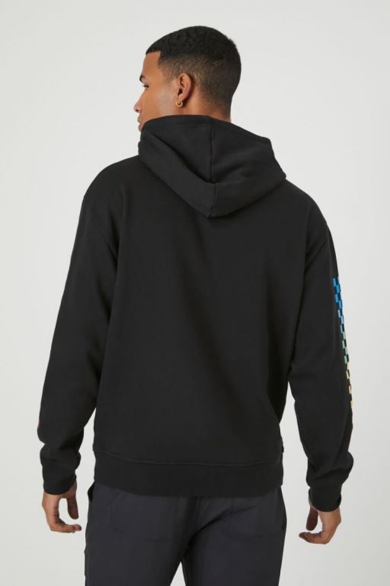 Sudaderas Forever 21 Alpine Rider Estampadas Hombre Negras Multicolor | y6wgi5gBuKw