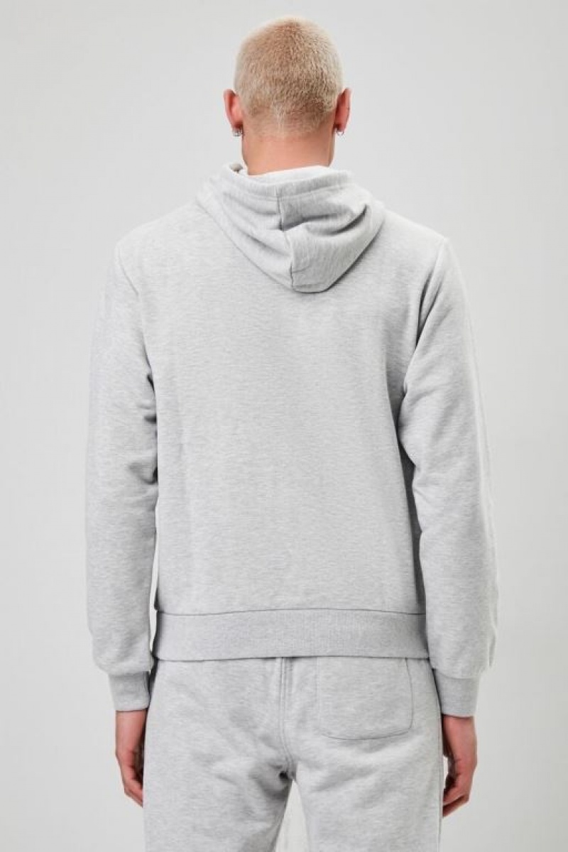 Sudaderas Forever 21 Basic Heathered Drawstring Hombre Gris | bbxzxgS85AP