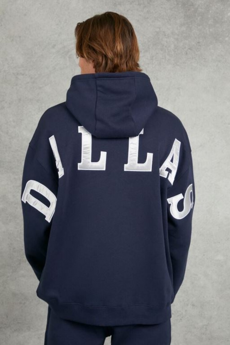 Sudaderas Forever 21 Embroidered Dallas Cowboys Hombre Azules Multicolor | g0McvAUMeDs