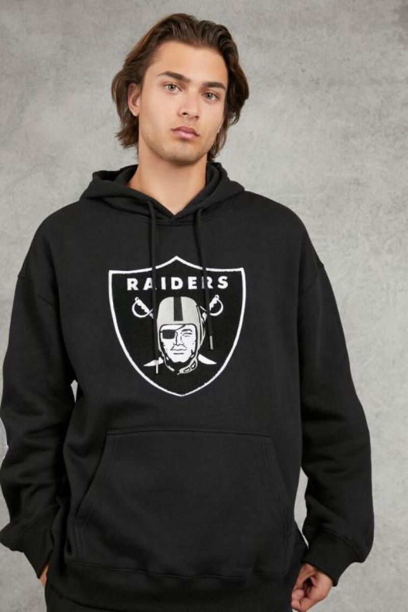 Sudaderas Forever 21 Embroidered Las Vegas Raiders Hombre Negras Multicolor | YQuaNmf4OEe