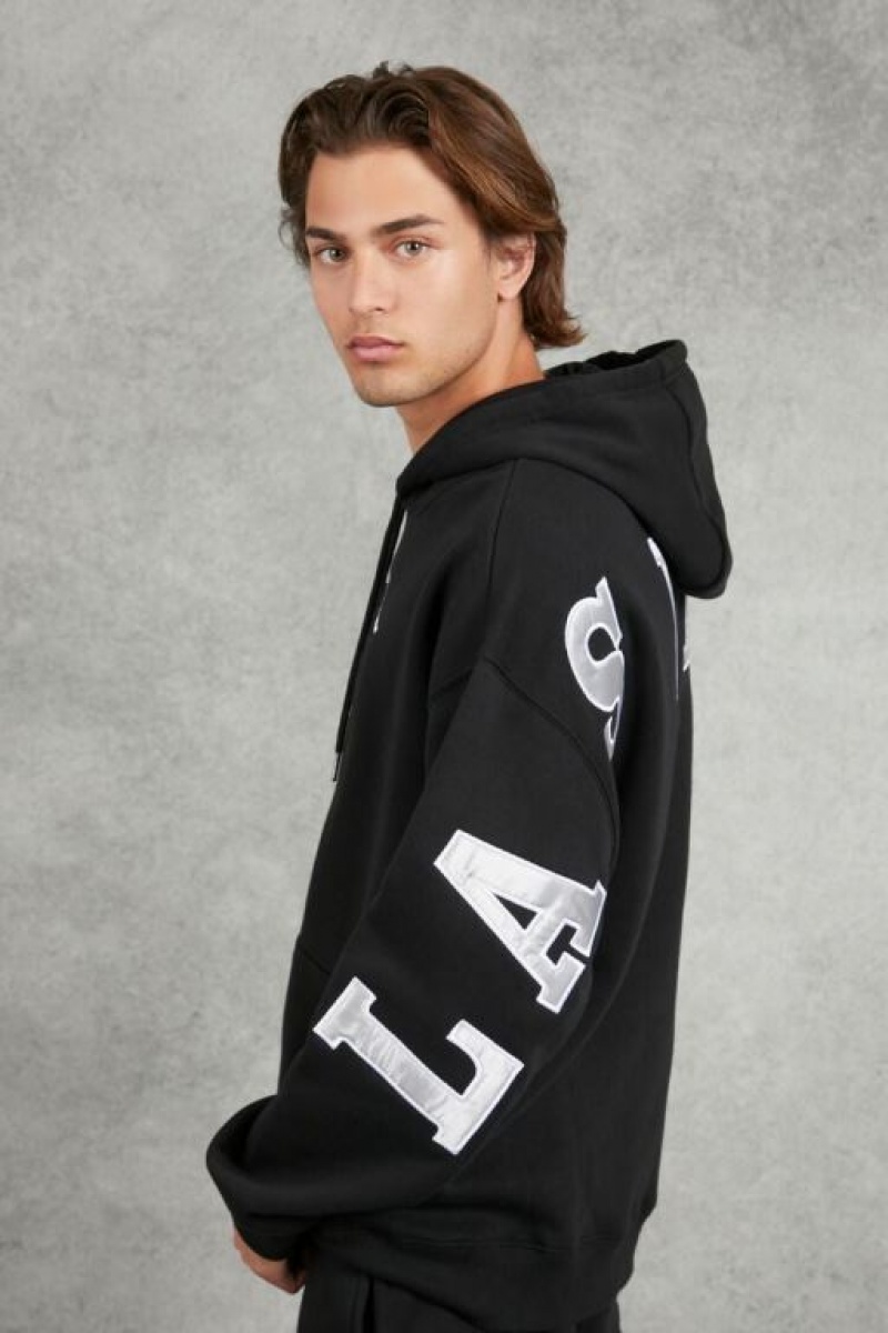 Sudaderas Forever 21 Embroidered Las Vegas Raiders Hombre Negras Multicolor | YQuaNmf4OEe