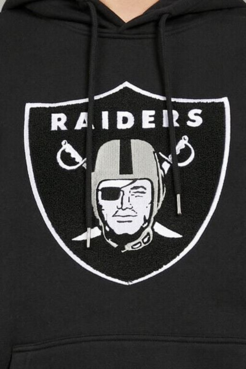 Sudaderas Forever 21 Embroidered Las Vegas Raiders Hombre Negras Multicolor | YQuaNmf4OEe