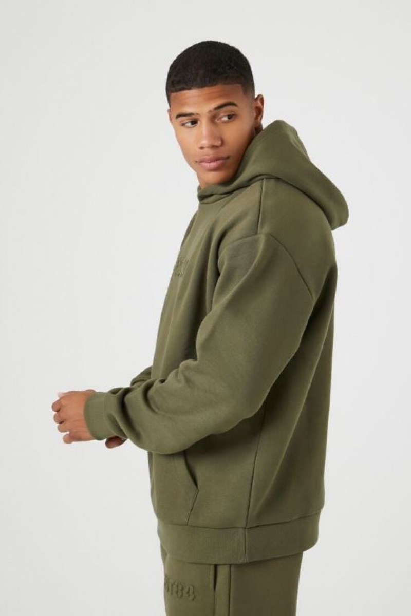 Sudaderas Forever 21 Est Embossed Hombre Verde Oliva | dVgZEIA5UA8