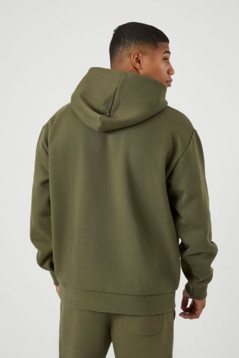 Sudaderas Forever 21 Est Embossed Hombre Verde Oliva | dVgZEIA5UA8