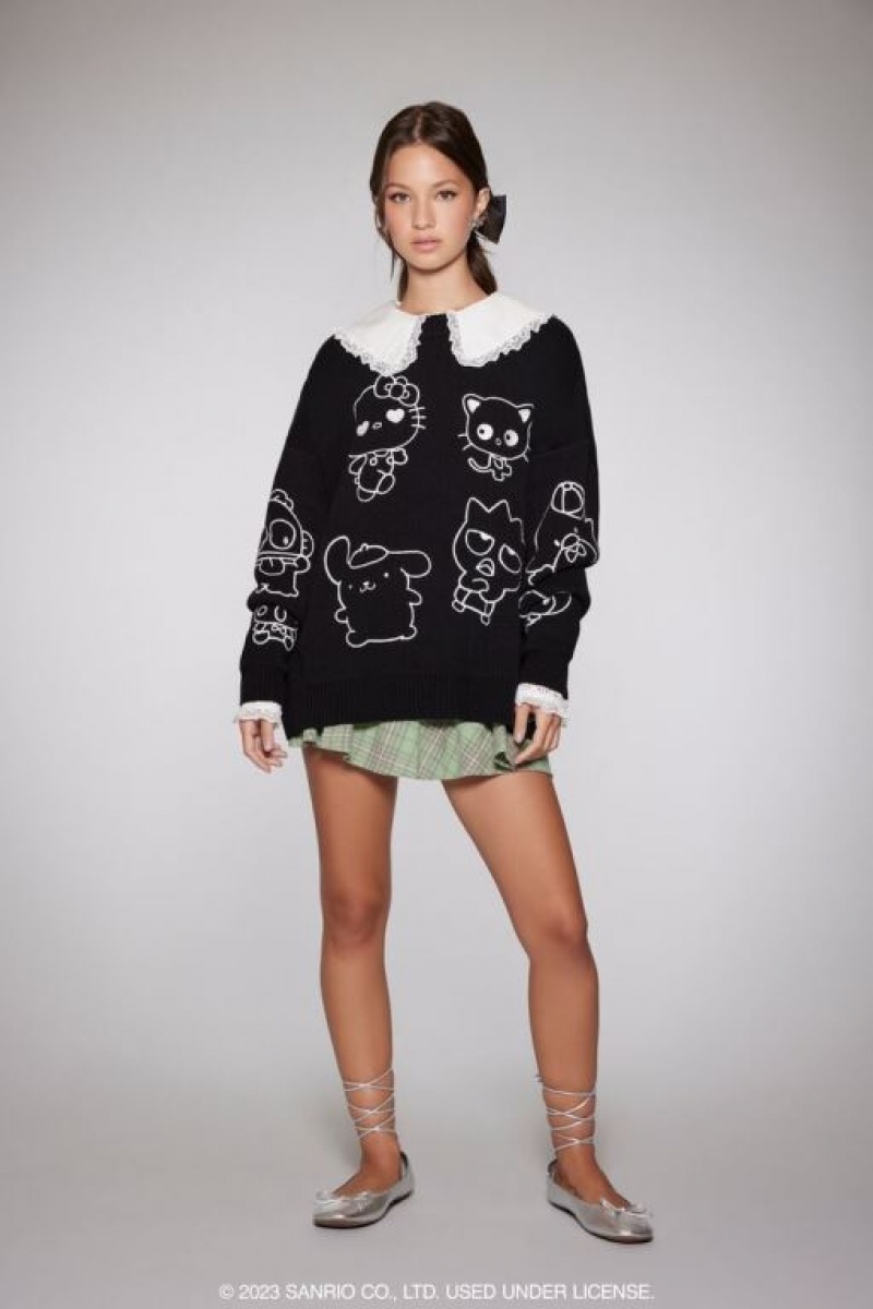 Sudaderas Forever 21 Hello Kitty Amp Friends Estampadas Mujer Negras Blancas | 57ZtwntAS8e