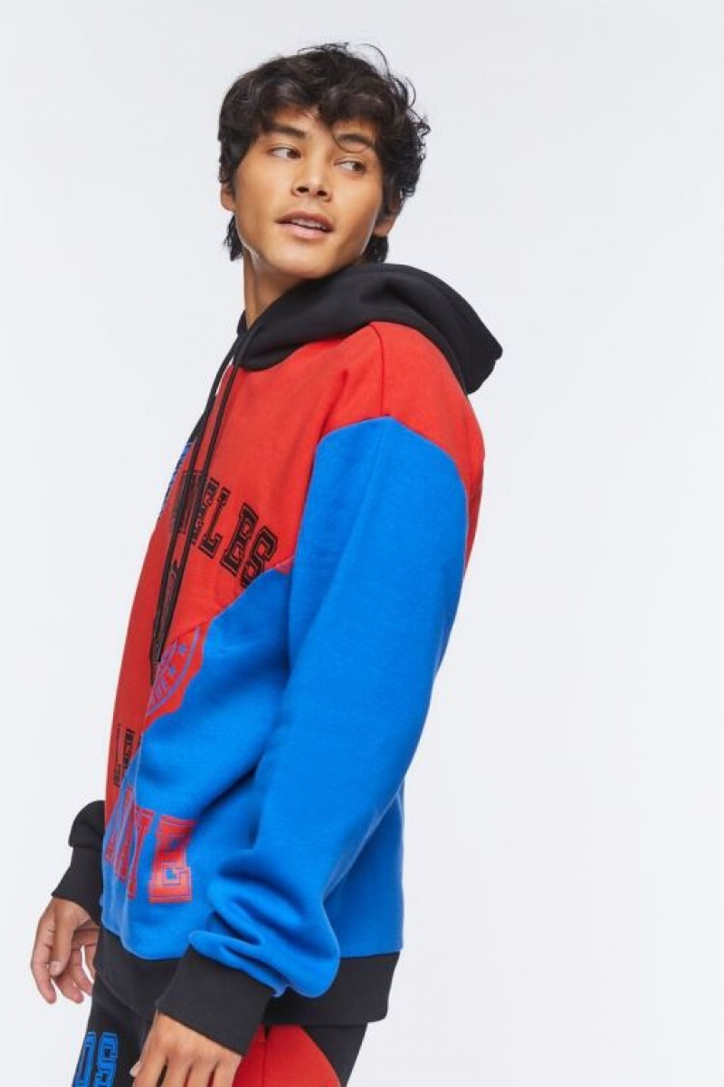 Sudaderas Forever 21 Los Angeles League Estampadas Hombre Negras Multicolor | ZrLRKGxKxh6