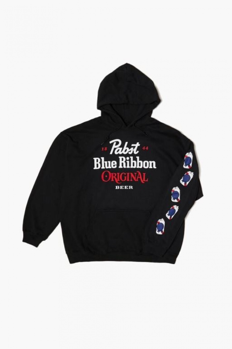 Sudaderas Forever 21 Pabst Blue Ribbon Estampadas Hombre Negras Multicolor | Lmh4tLdkOVU