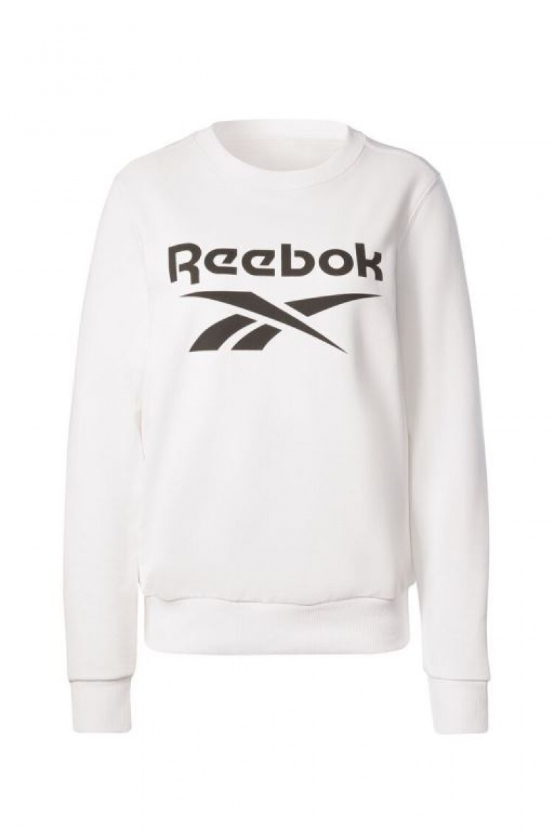 Sudaderas Forever 21 Reebok Identity Logo French Terry Crew Sweatshirt Mujer Blancas Negras | uCaJ6hpyF6a