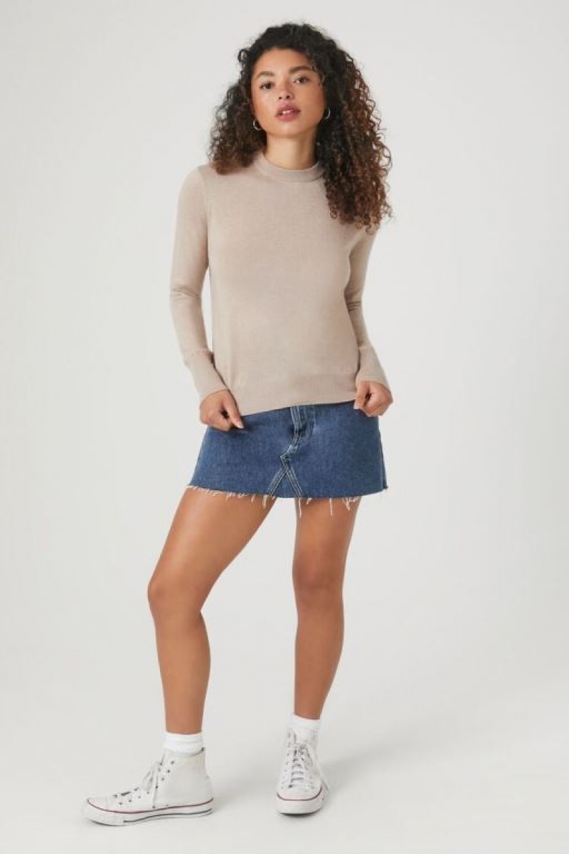 Suéteres Forever 21 Acanalado Trim Mujer Goat | V9vcxc7vKsq